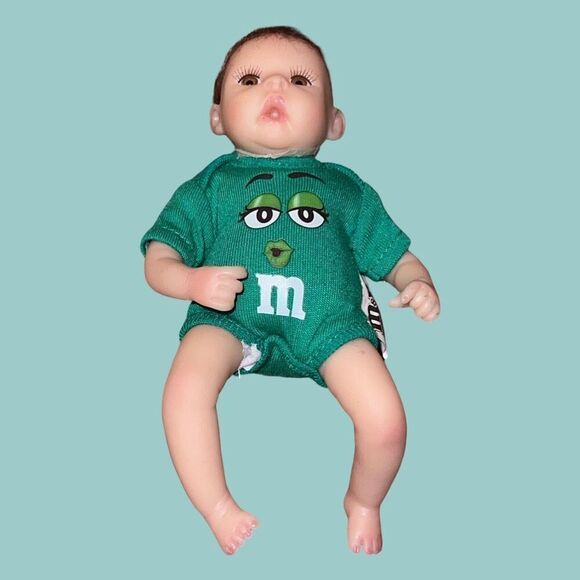 Set of 3 2008 Ashton Drake Heavenly Handfuls M&M Baby Dolls 6” - Picture 4 of 8